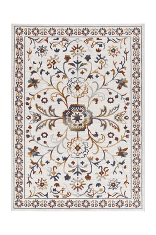 Tapis Luly - Ecru et bordeaux