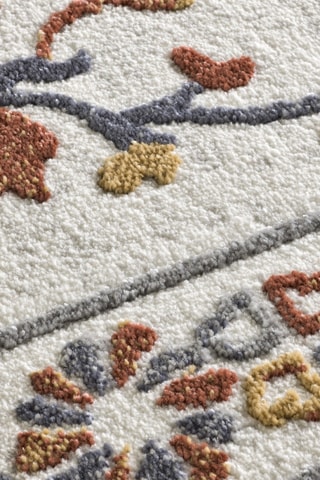 Tapis Luly - Ecru et bordeaux