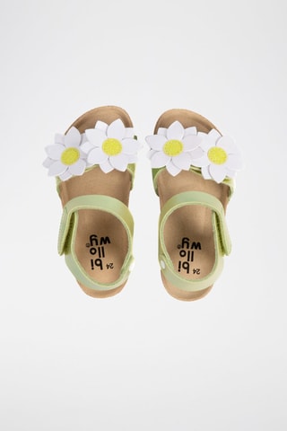 Sandales - Blanc, vert et jaune