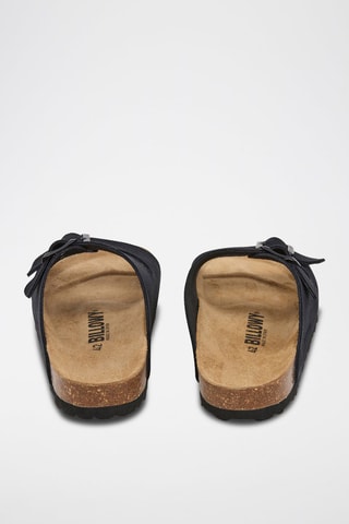 Mules en nubuck - Noir