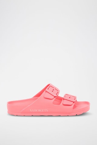 Mules - Saumon - Orange et rose