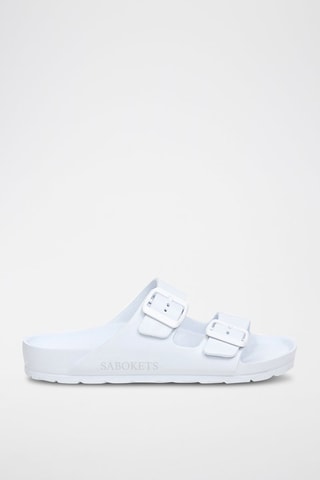 Mules - Blanc - Blanc