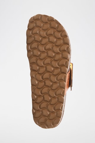 Mules en cuir - Marron et noir