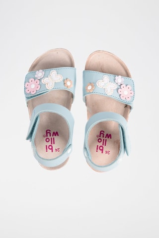 Sandales - Blanc, bleu, marron et violet