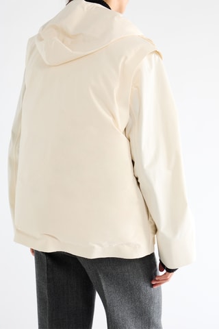 Chaqueta con capucha - Crudo