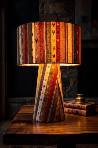 Lampada da tavolo - Rosso e verde - 40 W