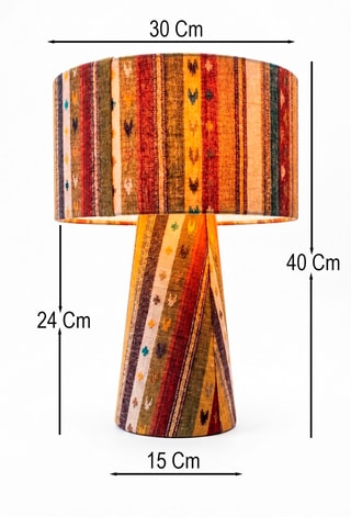 Lampada da tavolo - Rosso e verde - 40 W