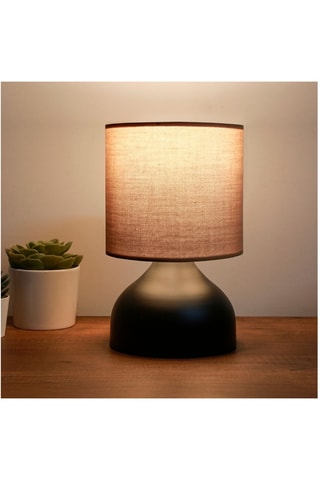 Lampada da tavolo Ayd - Nero e marrone - 60 W