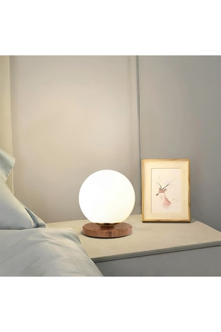 Lampada da tavolo in legno - Neutro - 40 W