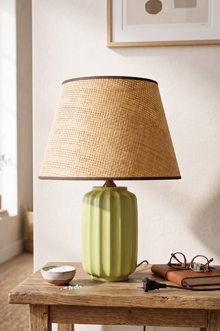 Lampada da tavolo in ceramica - Verde - 40 W