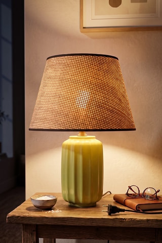 Lampada da tavolo in ceramica - Verde - 40 W