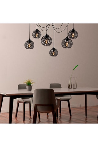 Lampadario Fellini - Nero - 6 x 40 W