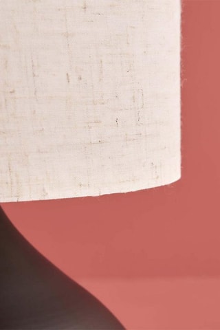 Lampada da tavolo - Nero e beige - 60 W