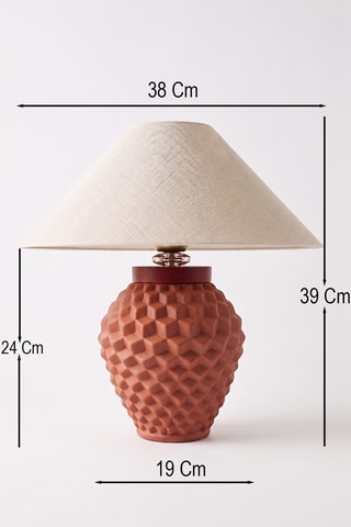 Lampada da tavolo in ceramica - Bordeaux - 40 W