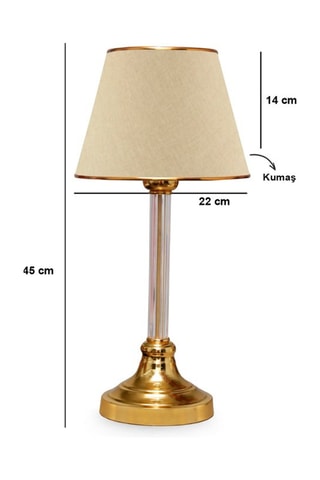 Lampada da tavolo AYD - Dorato - 60 W
