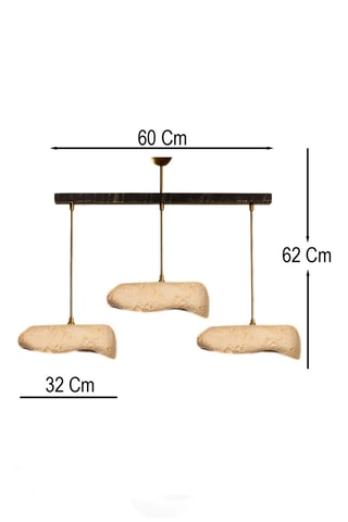 Lampadario - Beige - 3 x 40 W