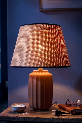 Lampada da tavolo in ceramica- Marrone - 40 W