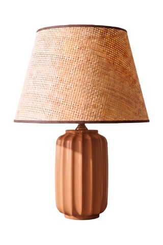 Lampada da tavolo in ceramica- Marrone - 40 W