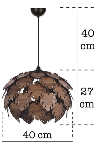 Lampadario - Marrone - 40 W