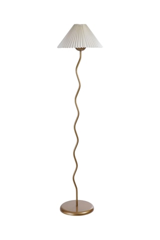 Lampada da terra - Bianco e dorato - 40 W