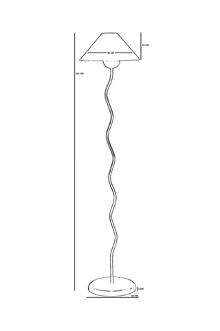 Lampada da terra - Bianco e dorato - 40 W