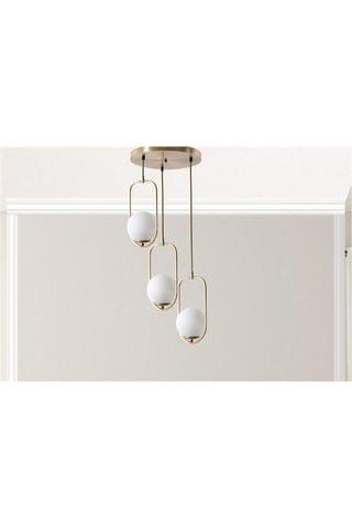 Lampadario Ahu - Bianco - 3 x 60 W