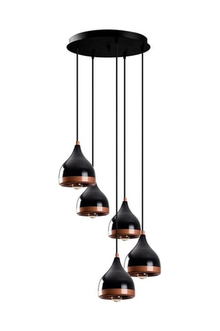 Lampadario Yildo - Nero - 5 x 100 W