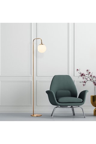 Lampadaire - Beige et noir - 60 W