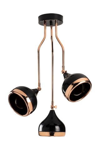 Lampadario Yildo - Dorato e nero - 3 x 40