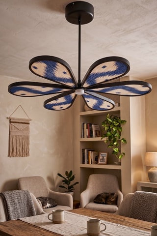 Lampadario LED - Blu e bianco - 6 x 12 W