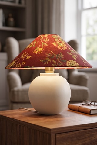 Lampada da tavolo in ceramica - Crema - 40 W