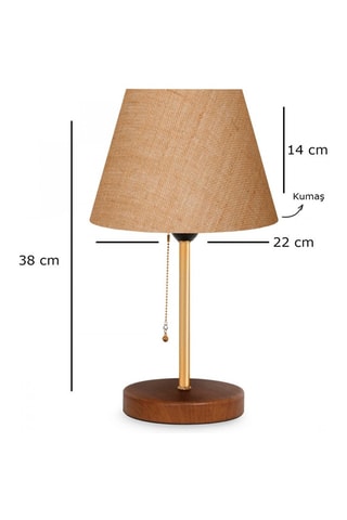 Lampada da tavolo AYD-3137 - Beige - 60 W