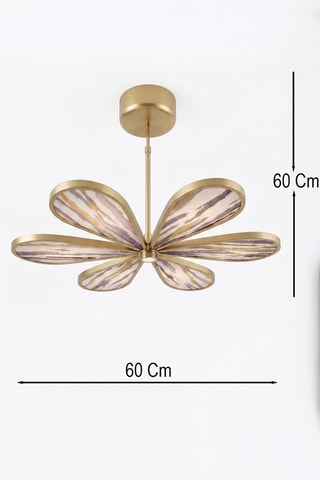 Lámpara de techo LED - Dorado - 6 x 12 W