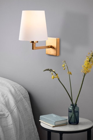 Applique Profil  - Dorato e bianco - 100 W