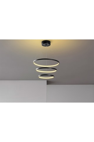 Lampadario LED - Nero - 28 W
