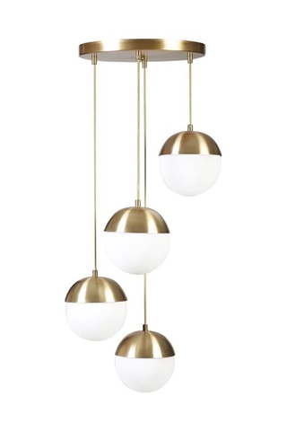 Lampadario Küre - Dorato e bianco - 4 x 60 W