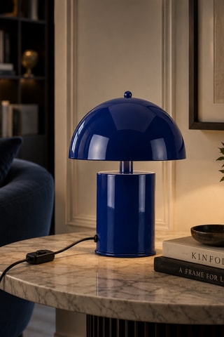 Lampada da tavolo Pera - Blu scuro - 40 W