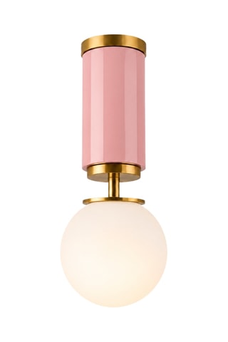Plafoniera Moira - Rosa e dorato - 40 W