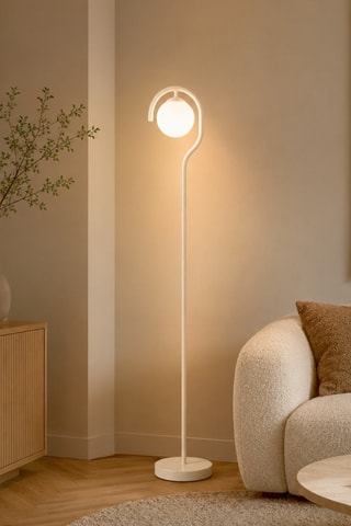 Lampada da terra Gedik - Beige - 40 W