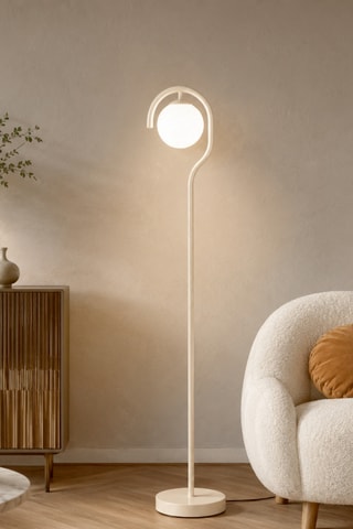 Lampada da terra Gedik - Beige - 40 W