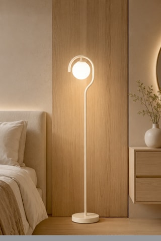 Lampada da terra Gedik - Beige - 40 W