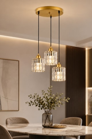 Lampadario Yakops - Dorato - 3 x 40 W