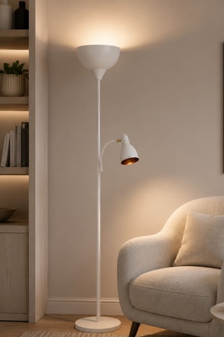 Lampadaire Sir - Blanc - 2 x 40 W