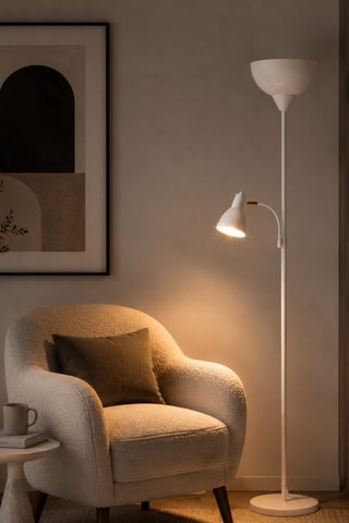 Lampadaire Sir - Blanc - 2 x 40 W