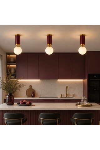 Plafoniera Moira - Bordeaux - 40 W
