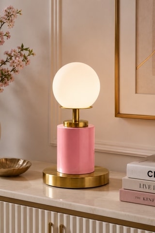Lampada da tavolo Moira - Rosa - 40 W