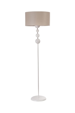 Lampada da terra Luna - Beige e bianco - 40 W