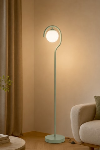 Lampada da terra Gedik - Verde - 40 W