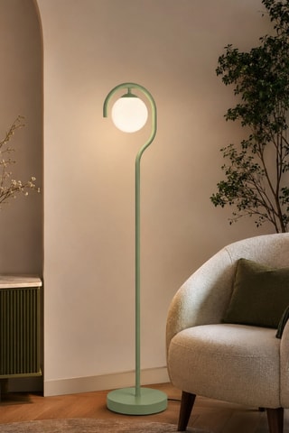 Lampada da terra Gedik - Verde - 40 W