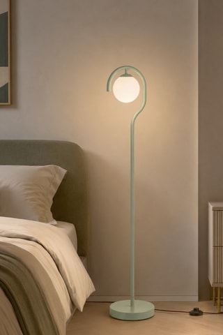 Lampada da terra Gedik - Verde - 40 W